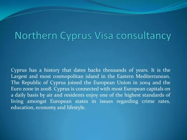Northern Cyprus Visa consultancy in india