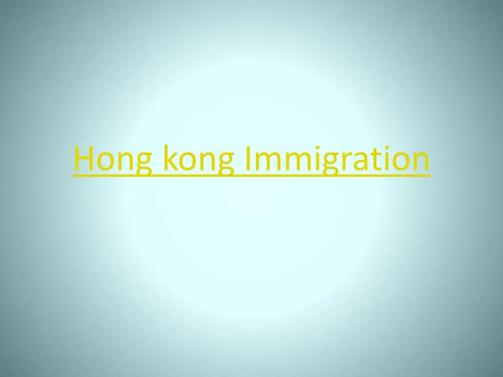 hong kong i mmigration