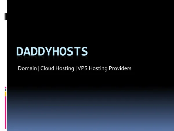 Cheap Cloud Hosting | Start your Hostings Only at $1.5 | Daddyhosts