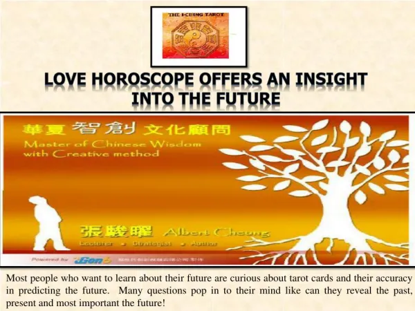 love horoscope Offers an Insight into the Future