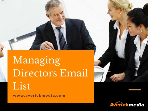 Buy highly accurate Managing Director Email Database