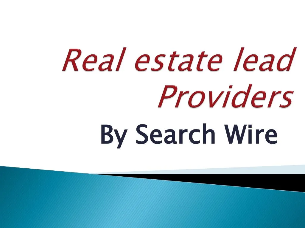 real estate lead providers