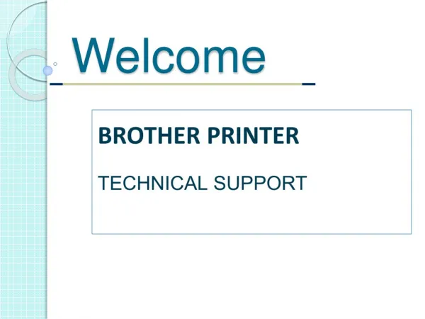 Brother Printers Technical Support