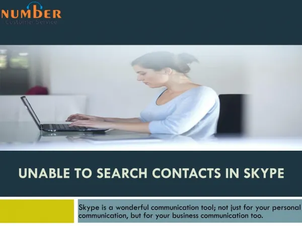 Unable to search contacts in skype