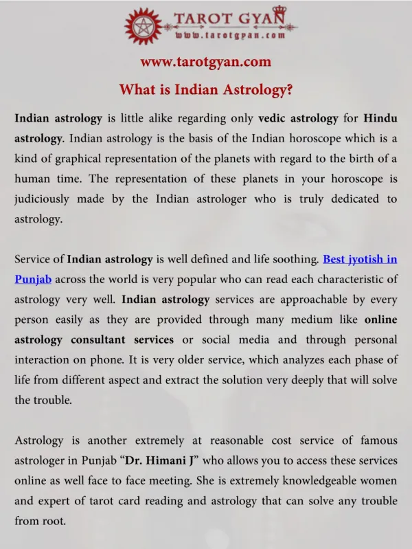 What is Indian Astrology?