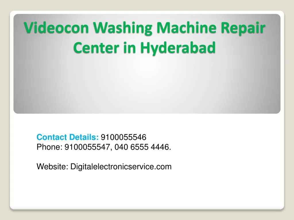 videocon washing machine repair center in hyderabad