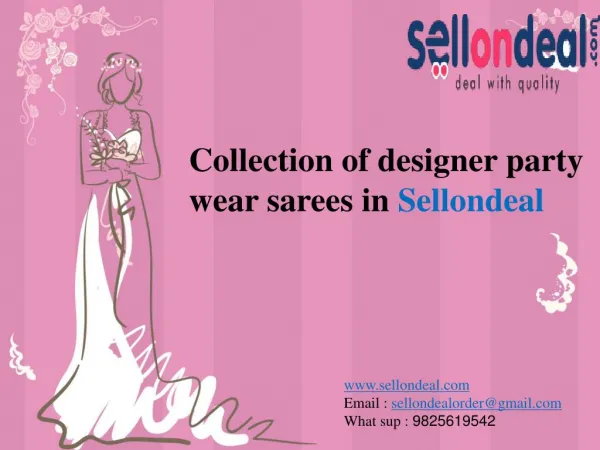 Designer party wear sarees online shopping