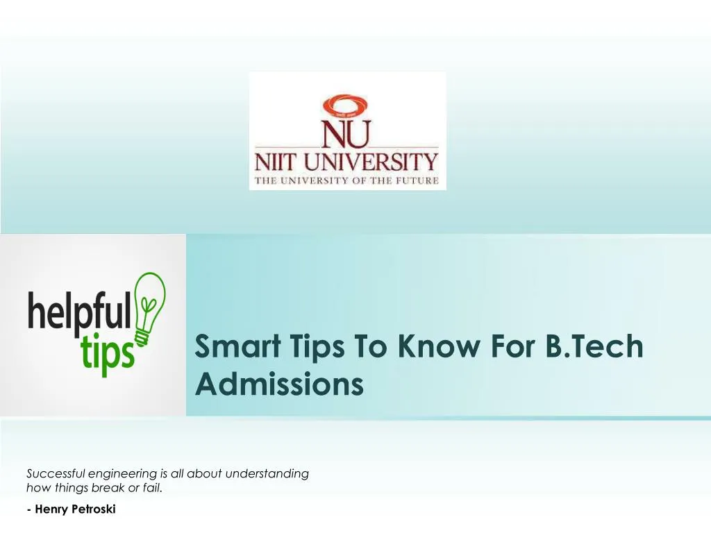 smart tips to know for b tech admissions