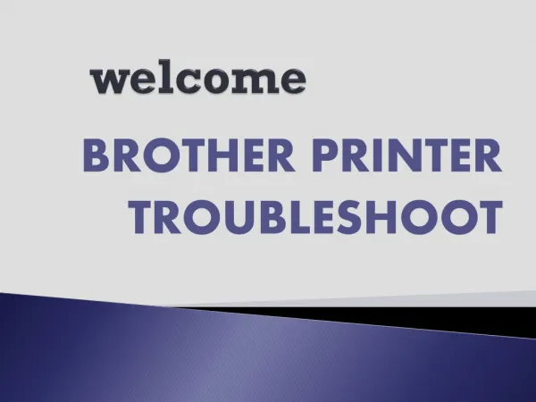 Brother Printer Troubleshoot