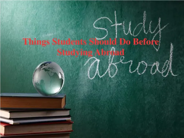 Things Students Should Do Before Studying Abroad