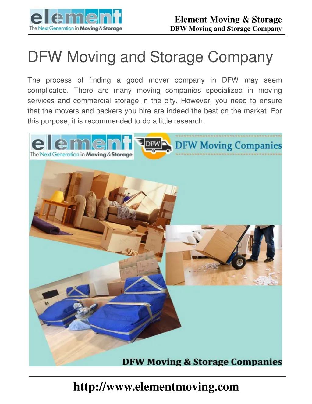element moving storage dfw moving and storage