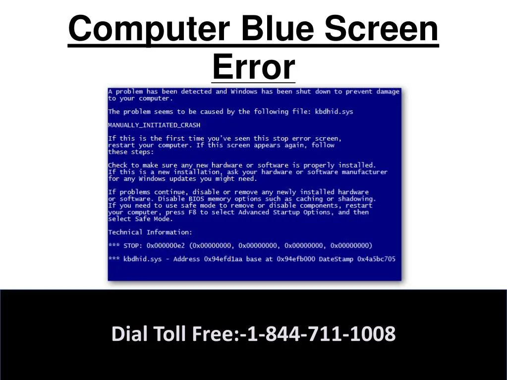 computer blue screen error