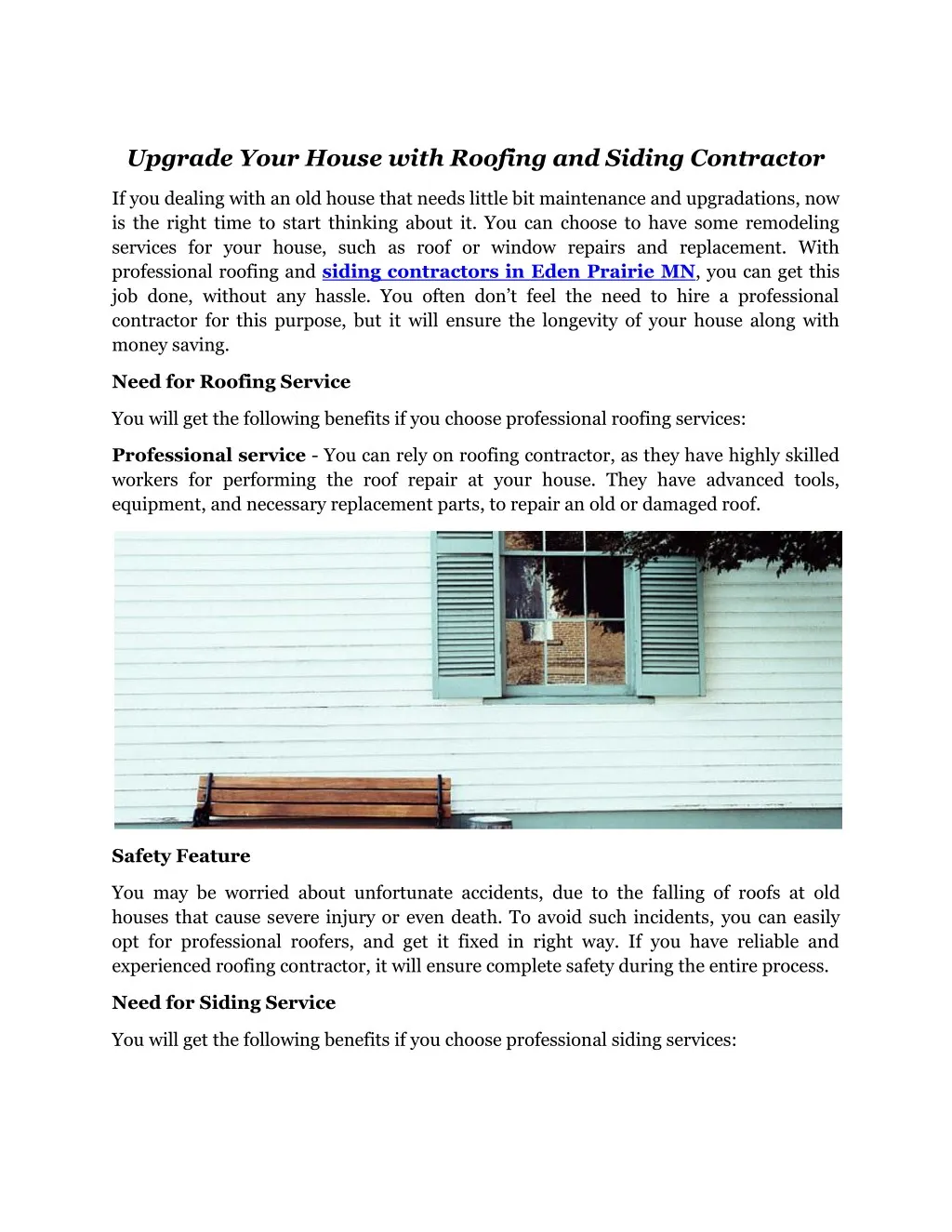 upgrade your house with roofing and siding