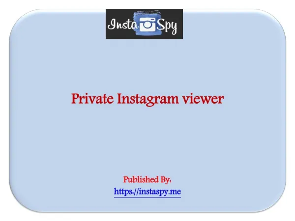 Private Instagram viewer