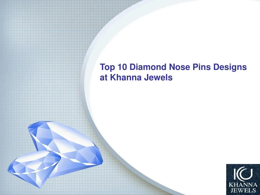 top 10 diamond nose pins designs at khanna jewels