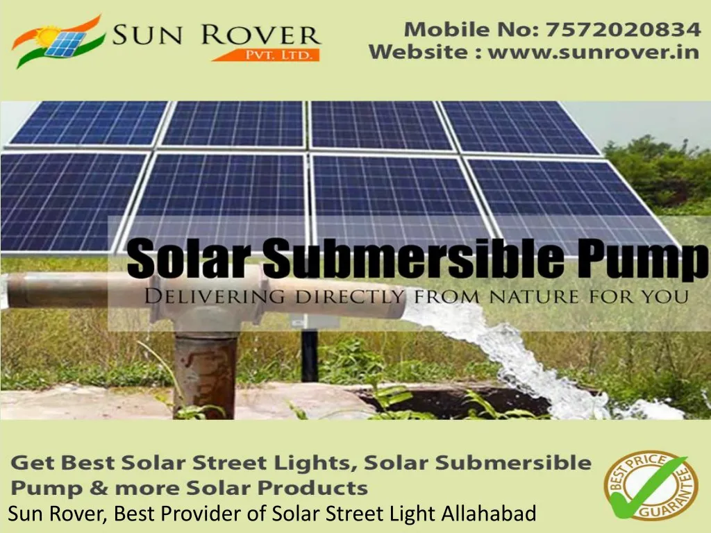 sun rover best provider of solar street light