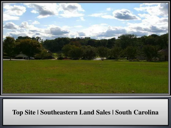 Top Site | Southeastern Land Sales | South Carolina