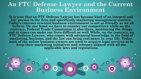 Gordon Law Group | Protect Your Business With An FTC Defense Lawyer