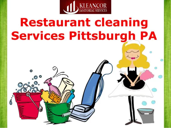 Restaurant cleaning services Pittsburgh PA,