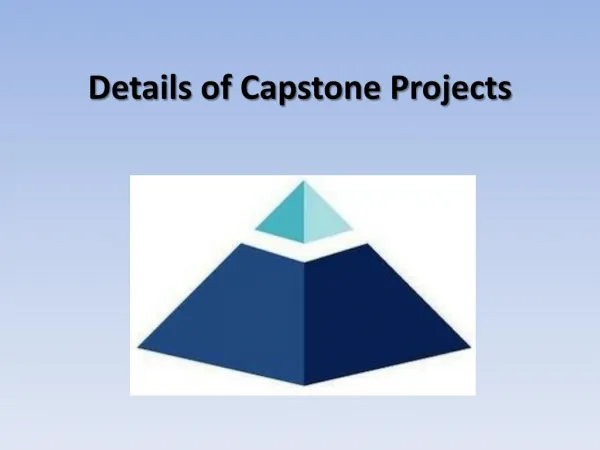 Details of Capstone Projects