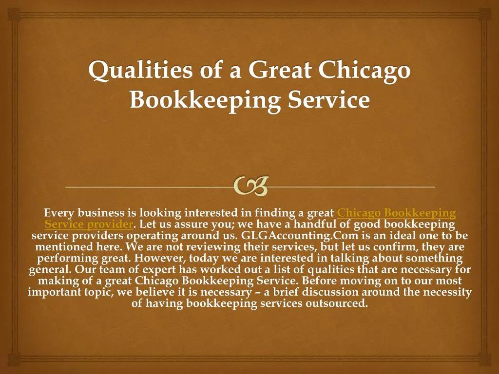 qualities of a great chicago bookkeeping service