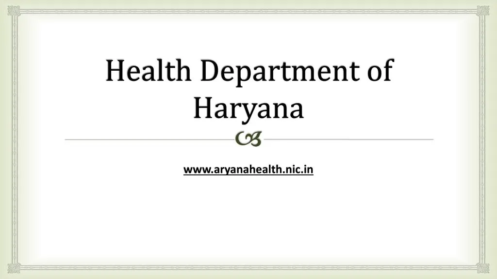 health department of haryana