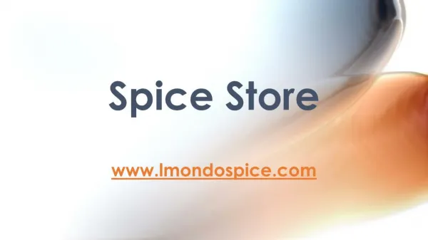 Spice Shop