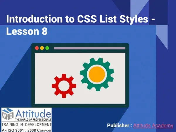Introduction to CSS List Styles - Lesson 8