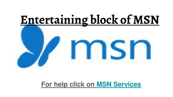 Entertaining block of MSN-pdf