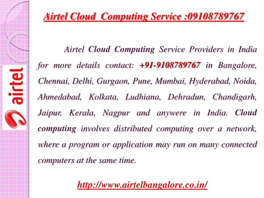 airtel cloud computing service 09108789767