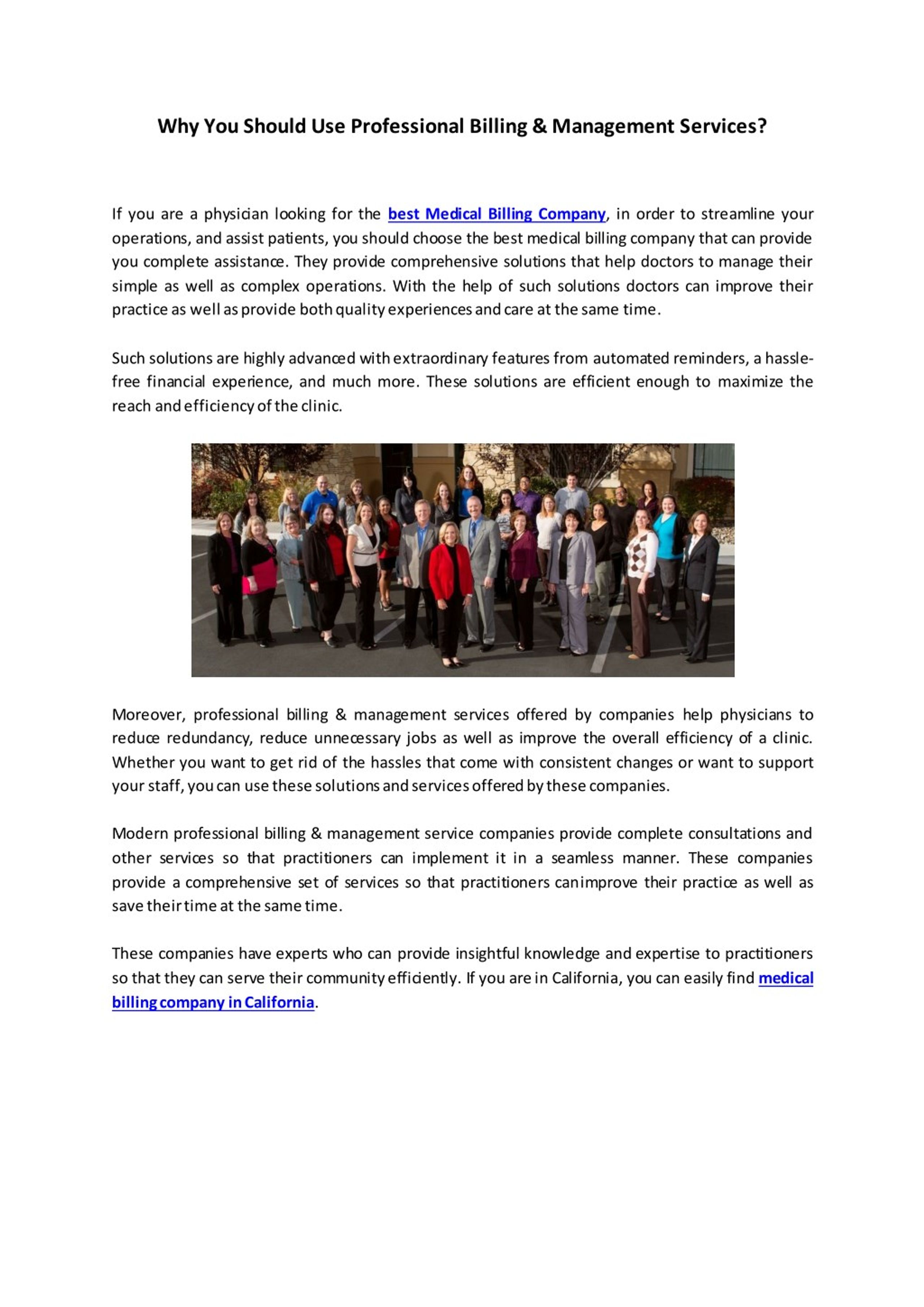 PPT - Why You Should Use Professional Billing & Management Services ...