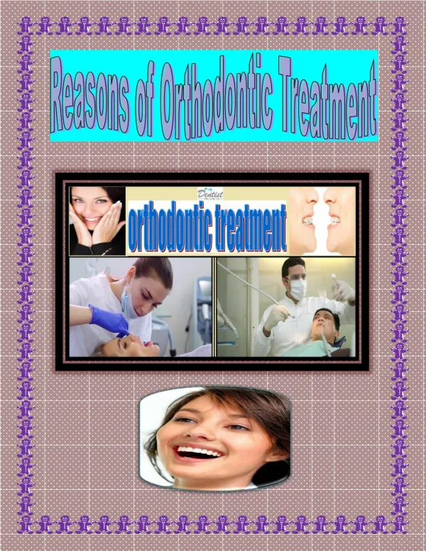 Reasons of Orthodontic Treatment