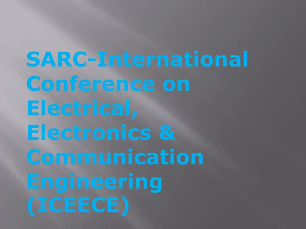 sarc international conference on electrical