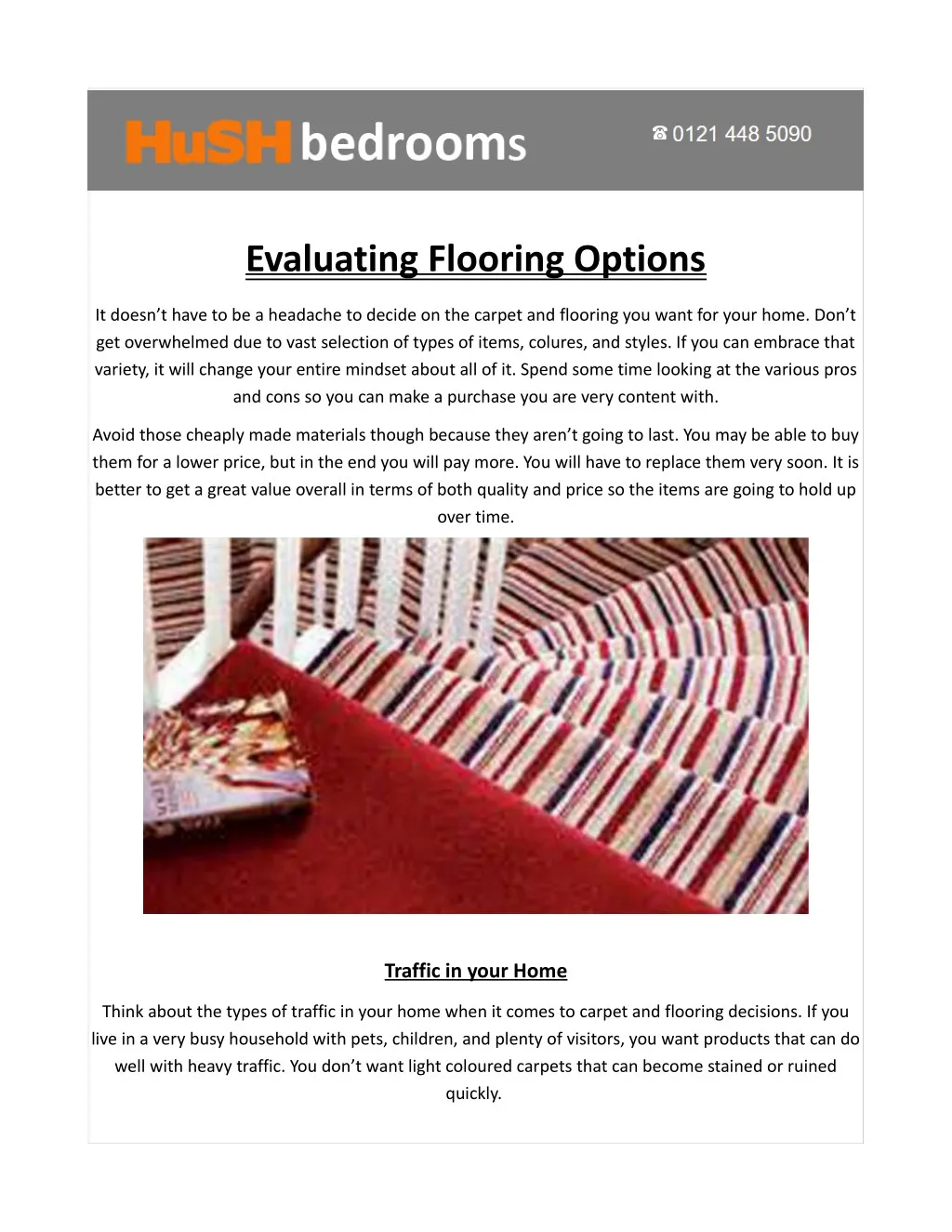 evaluating flooring options