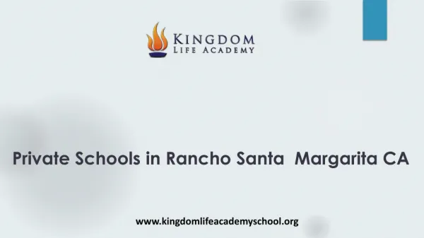 Private schools in Rancho Santa Margarita CA