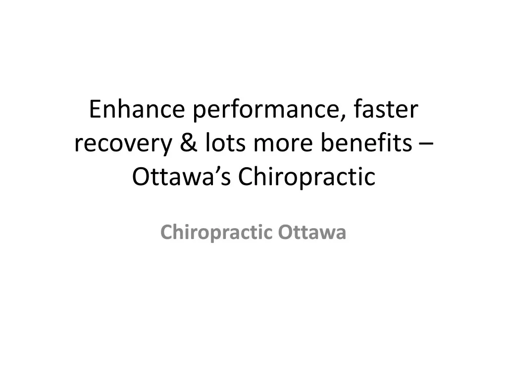 enhance performance faster recovery lots more
