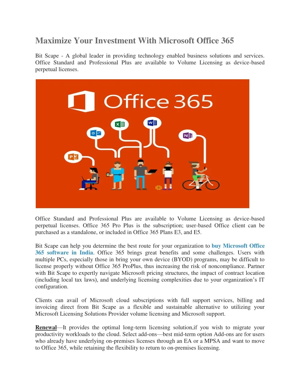 maximize your investment with microsoft office 365