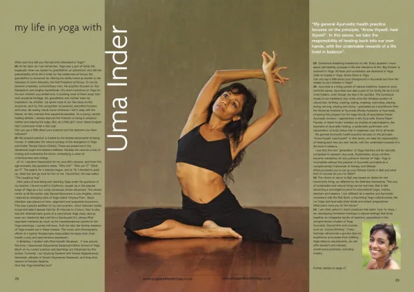 My Life in Yoga with Uma Inder