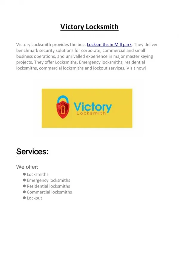 Victory Locksmith