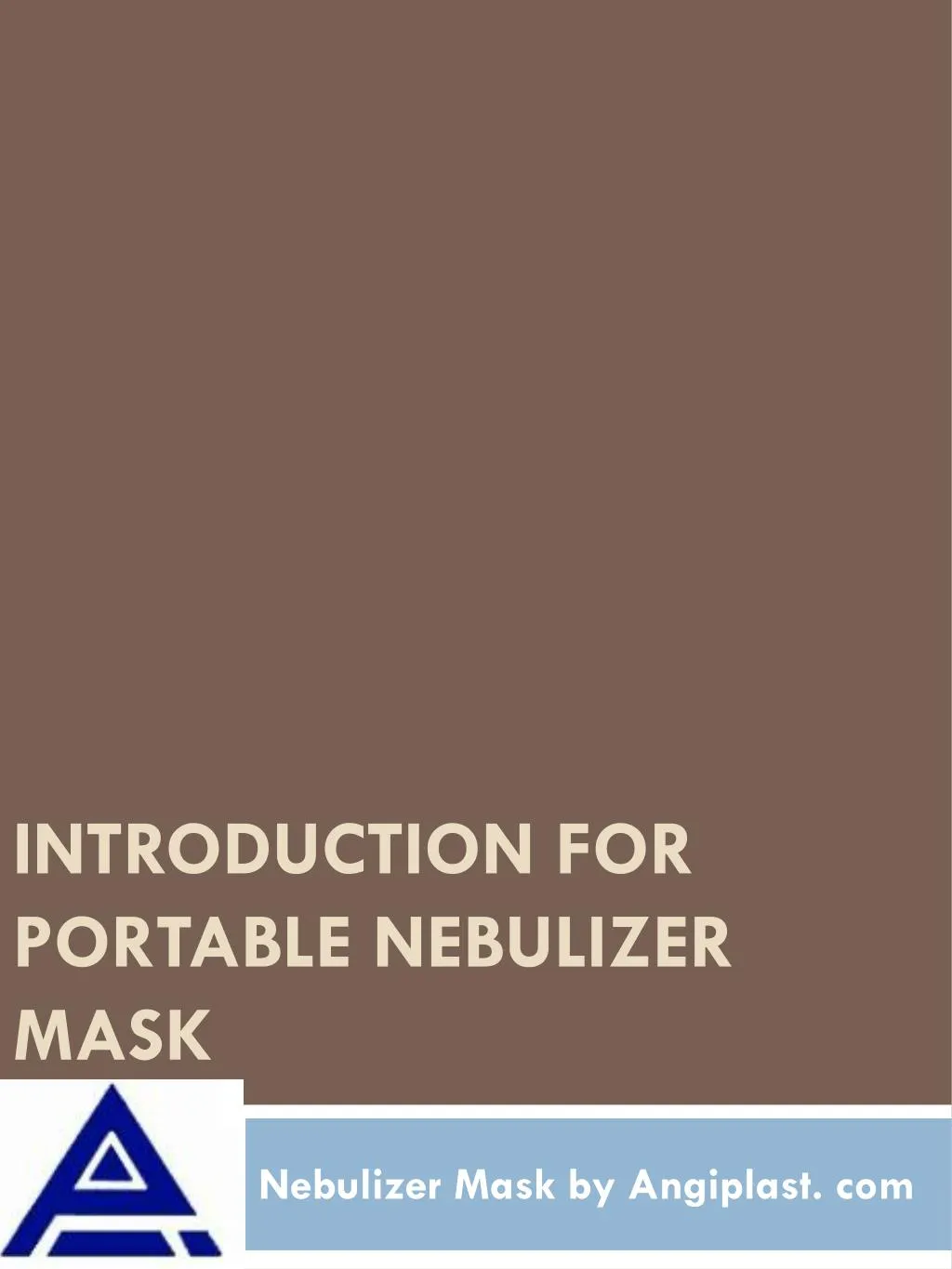 introduction for portable nebulizer mask