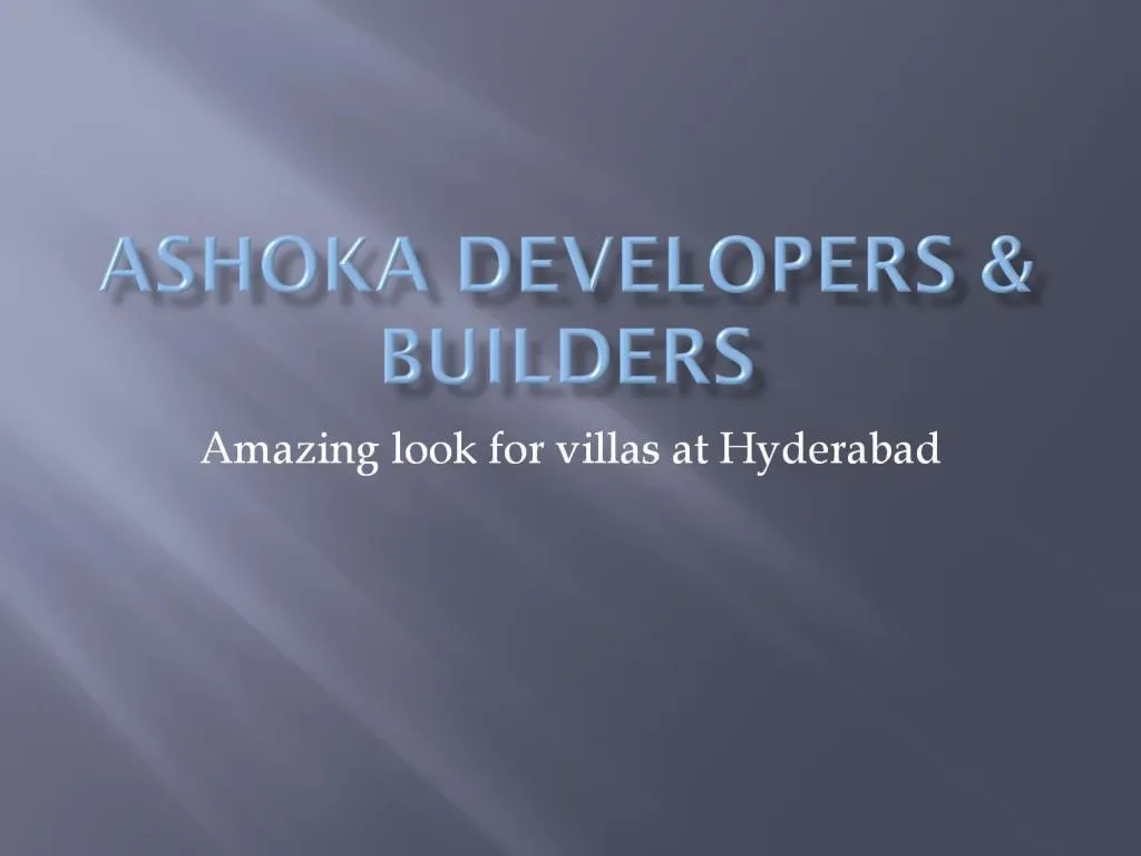 ashoka developers builders