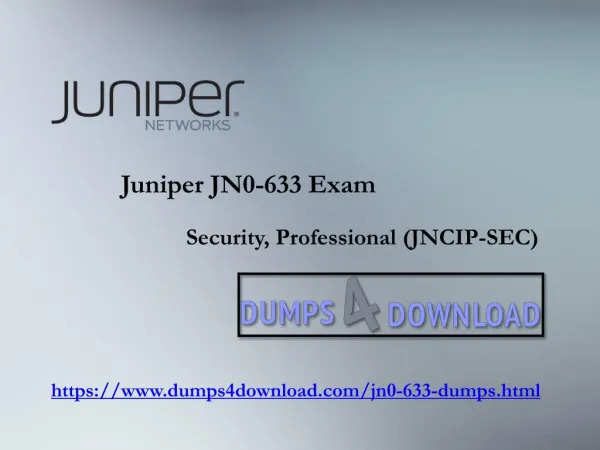 Buy Discount Juniper JN0-633 Exam Questions PDF | Dumps4download.com