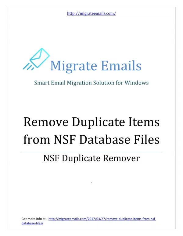 NSF Duplicate Remover