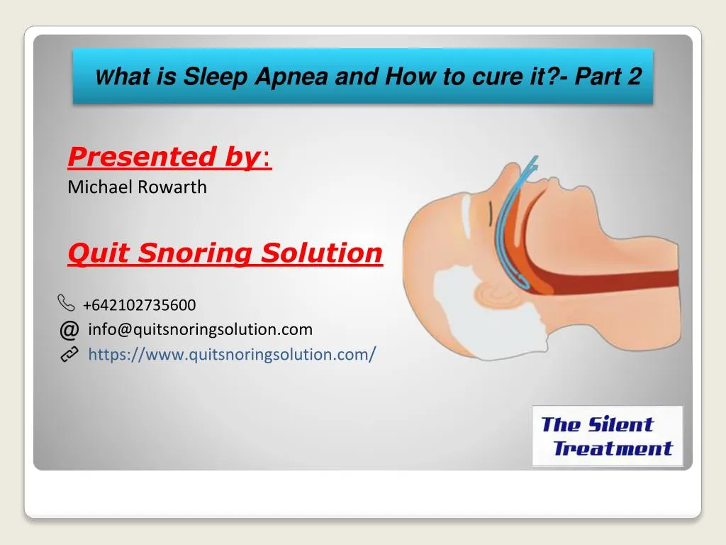 presented by michael rowarth quit snoring