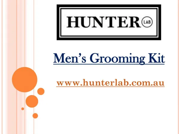 Men’s Grooming Kit - hunterlab.com.au