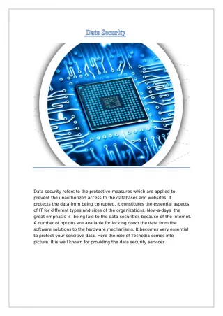 Data Security - slide 1