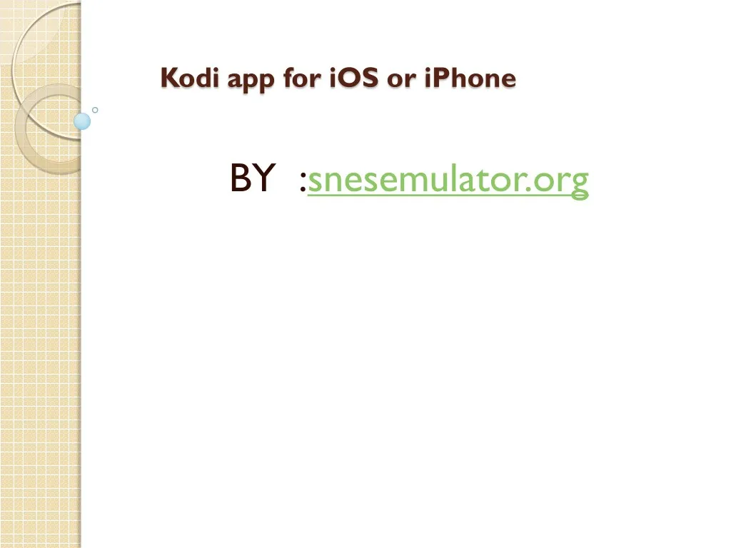 kodi app for ios or iphone