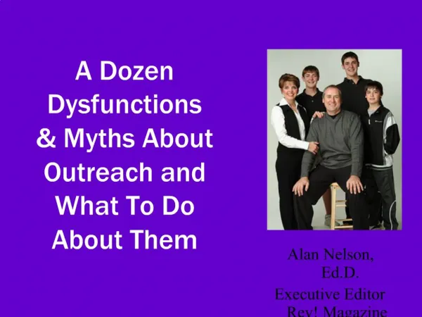 A Dozen Dysfunctions Myths About Outreach and What To Do About Them