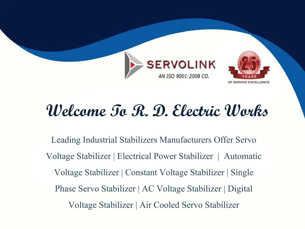 welcome to r d electric works