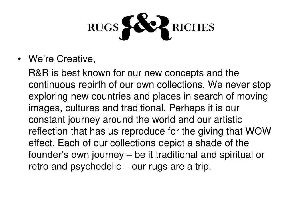 we re creative r r is best known